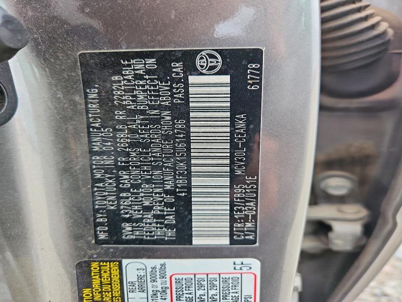 Aukcja sprzedaży 2005 Toyota Camry, vin: 4T1BF30K15U614786, numer aukcji: 69001086