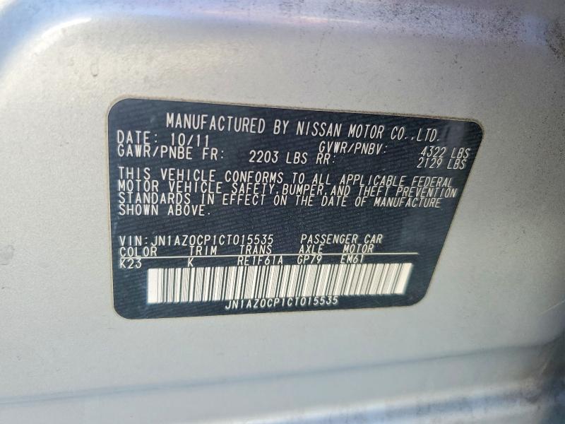 Продажа на аукционе авто 2012 Nissan Leaf, vin: JN1AZ0CP1CT015535, номер лота: 68707346