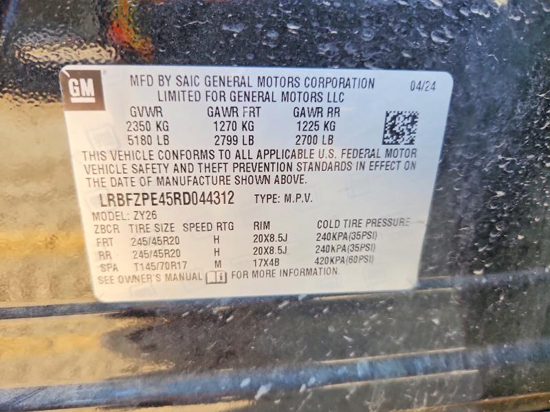 Продажа на аукционе авто 2024 Buick Envision, vin: LRBFZPE45RD044312, номер лота: 65103466