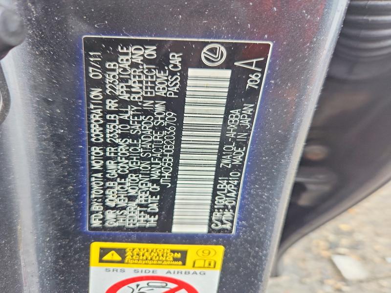 Продаж на аукціоні авто 2011 Lexus Ct, vin: JTHKD5BH0B2036709, номер лоту: 70067696