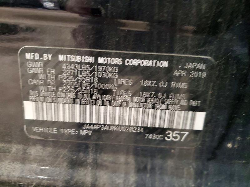 Aukcja sprzedaży 2019 Mitsubishi Outlander Sport, vin: JA4AP3AU8KU028234, numer aukcji: 71055736