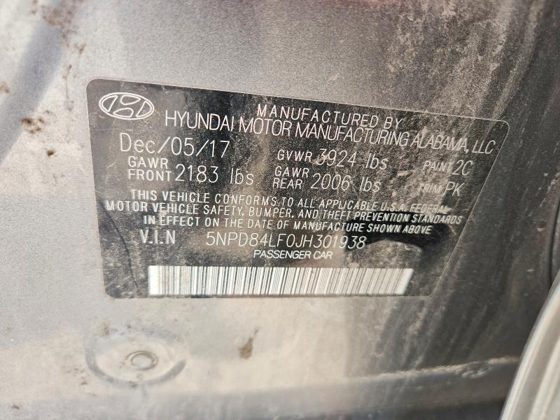 67544866 :رقم المزاد ، 5NPD84LF0JH301938 vin ، 2018 Hyundai Elantra مزاد بيع
