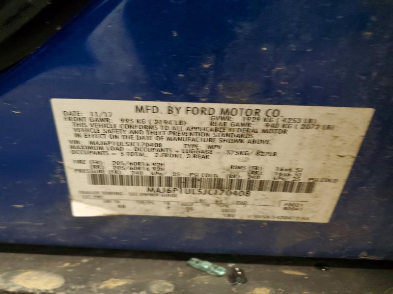 Продаж на аукціоні авто 2018 Ford Ecosport, vin: MAJ6P1UL5JC170408, номер лоту: 70260126
