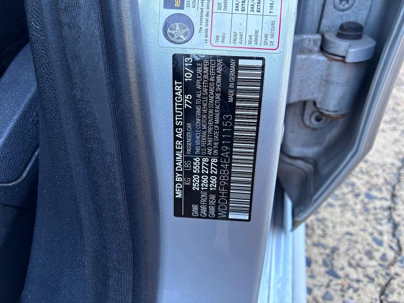 2014 Mercedes-benz E მანქანა იყიდება აუქციონზე, vin: WDDHF9BB4EA911153        , აუქციონის ნომერი: 69131646