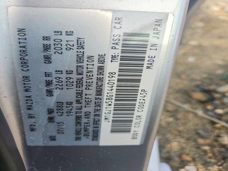 67289216 :رقم المزاد ، JM1GJ1W58G1440198 vin ، 2016 Mazda 6 مزاد بيع