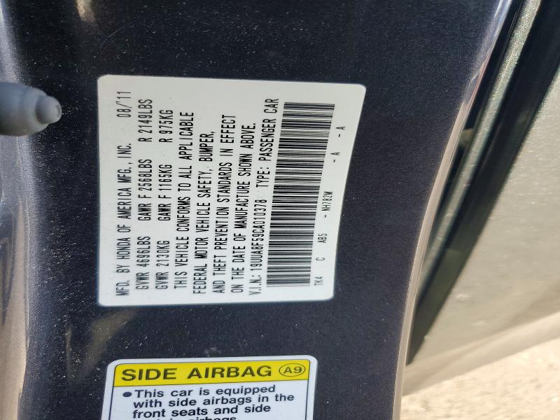 Aukcja sprzedaży 2012 Acura Tl, vin: 19UUA8F59CA010378, numer aukcji: 70017036