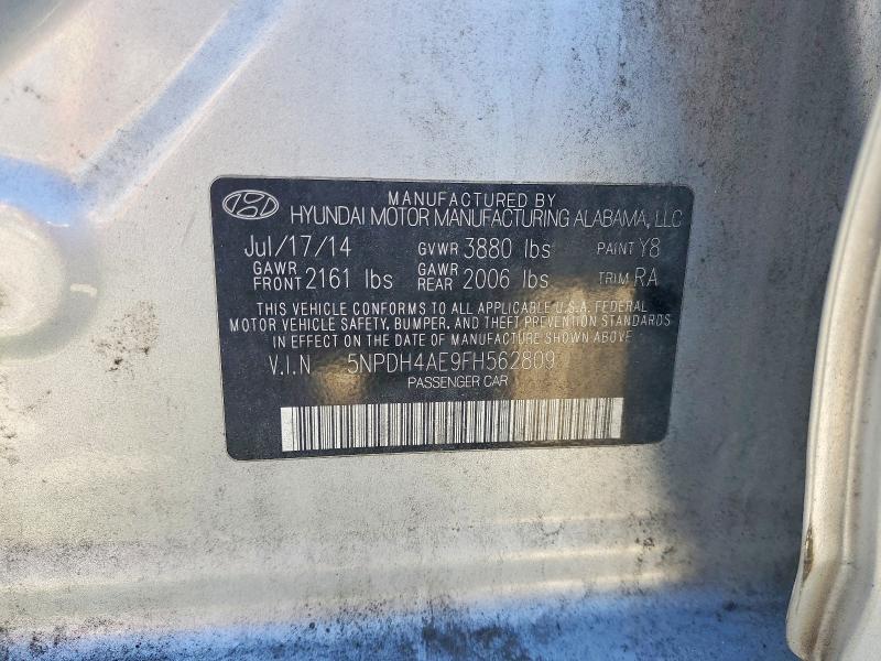 Продаж на аукціоні авто 2015 Hyundai Elantra, vin: 5NPDH4AE9FH562809, номер лоту: 71056716
