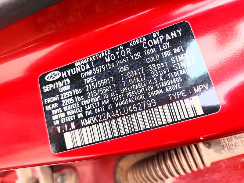 69406896 :رقم المزاد ، KM8K22AA4LU462799 vin ، 2020 Hyundai Kona مزاد بيع
