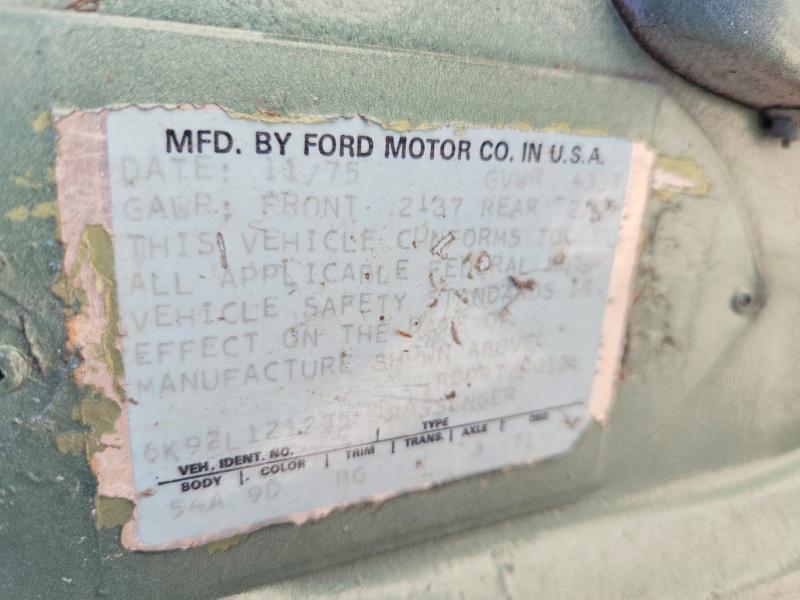 68402556 :رقم المزاد ، 6K92L121235 vin ، 1976 Ford Maverick مزاد بيع