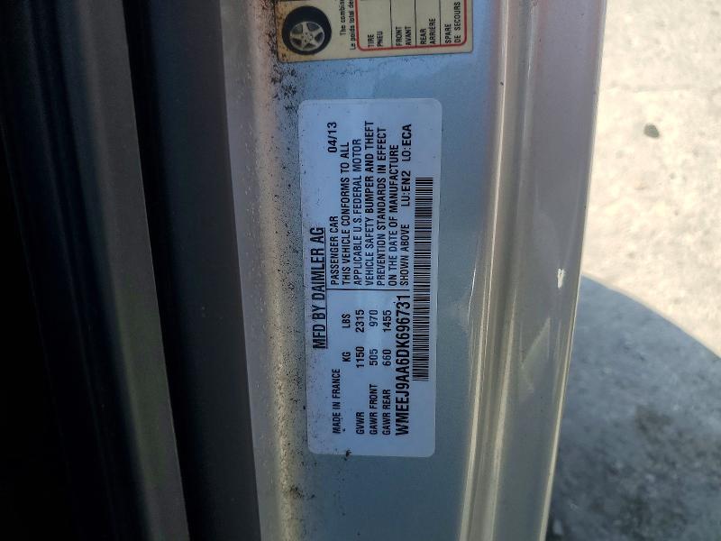 69731126 :رقم المزاد ، WMEEJ9AA6DK696731 vin ، 2013 Smart Fortwo مزاد بيع
