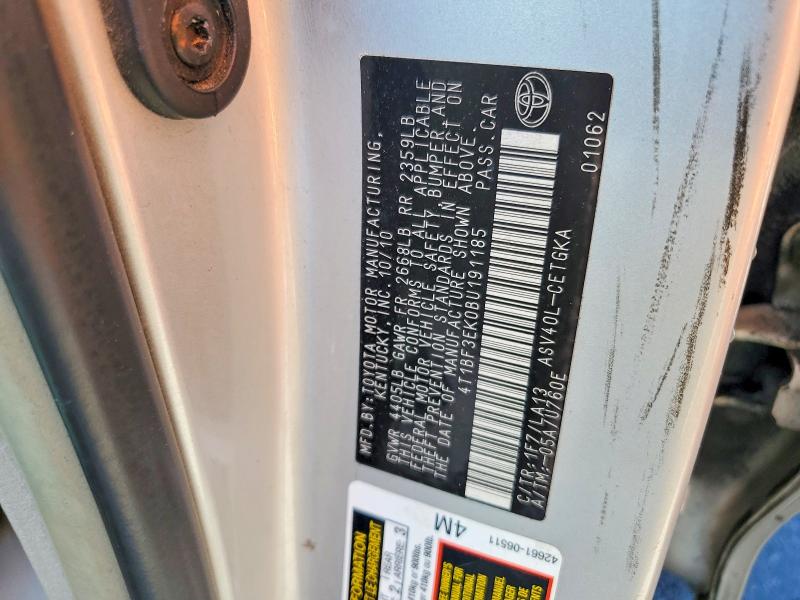 Aukcja sprzedaży 2011 Toyota Camry, vin: 4T1BF3EK0BU191185, numer aukcji: 68641286