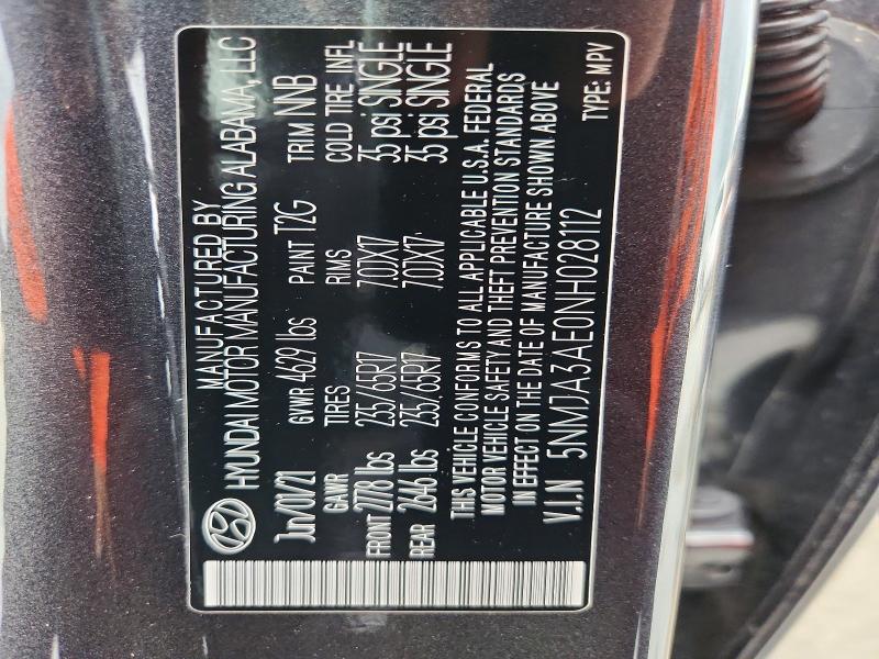 Продажа на аукционе авто 2022 Hyundai Tucson, vin: 5NMJA3AE0NH028112, номер лота: 69286116