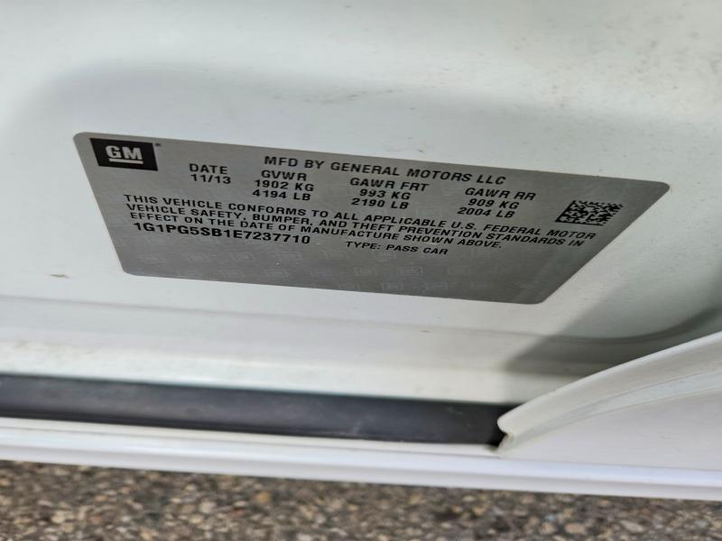 Продаж на аукціоні авто 2014 Chevrolet Cruze, vin: 1G1PG5SB1E7237710, номер лоту: 70699016