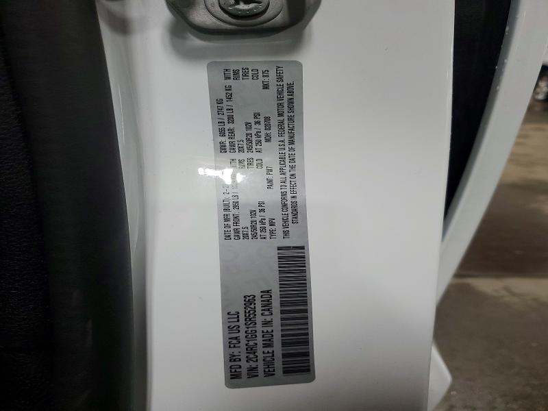 68855996 :رقم المزاد ، 2C4RC1GG1SR552963 vin ، 2025 Chrysler Pacifica مزاد بيع