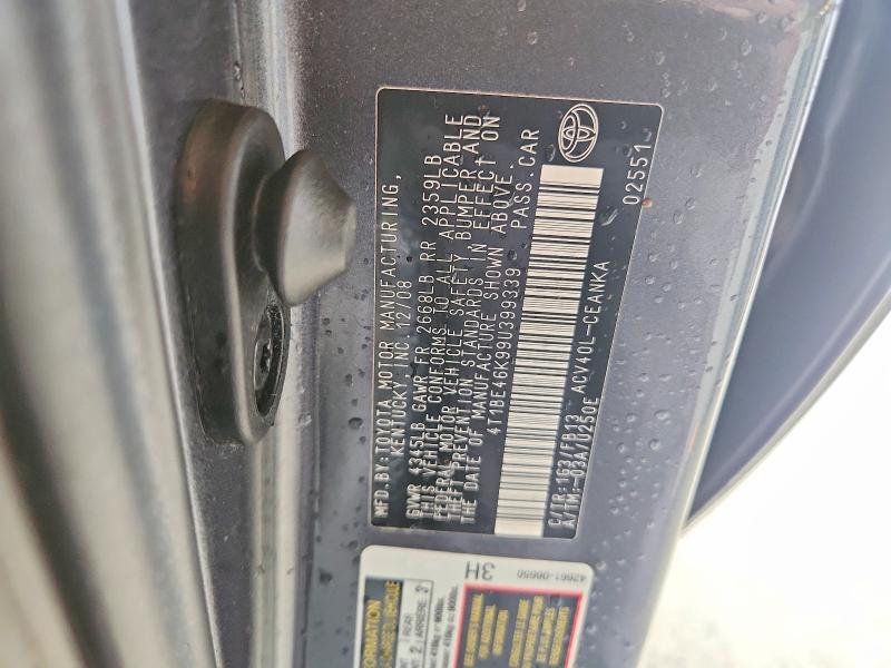Продаж на аукціоні авто 2009 Toyota Camry, vin: 4T1BE46K99U399339, номер лоту: 69951556