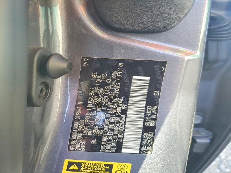 66138906 :رقم المزاد ، JTJBC1BA0D2446698 vin ، 2013 Lexus Rx مزاد بيع