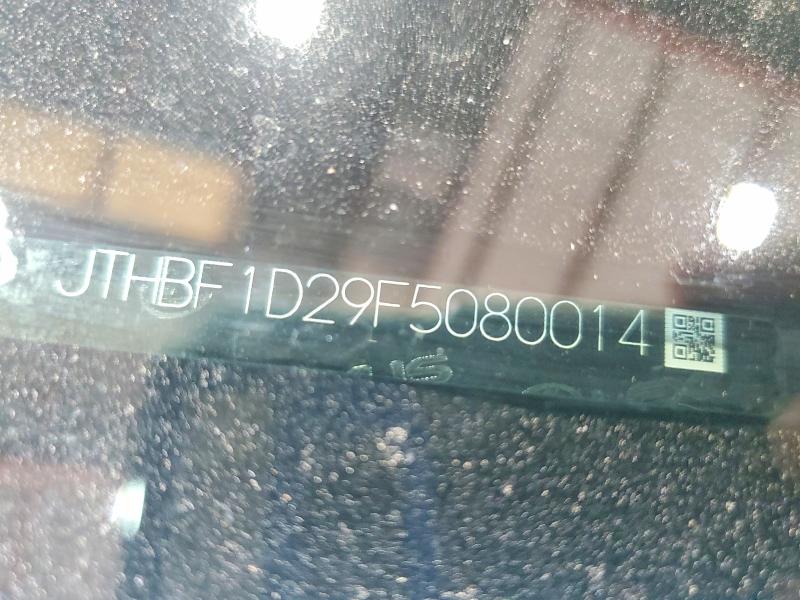 Aukcja sprzedaży 2015 Lexus Is, vin: JTHBF1D29F5080014, numer aukcji: 69045826