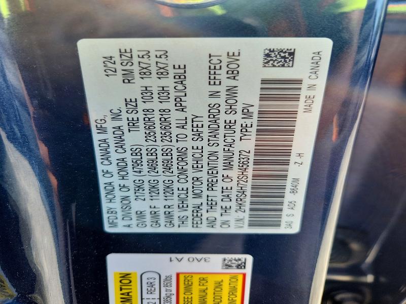 Aukcja sprzedaży 2025 Honda Cr-v, vin: 2HKRS4H72SH456372, numer aukcji: 68035646
