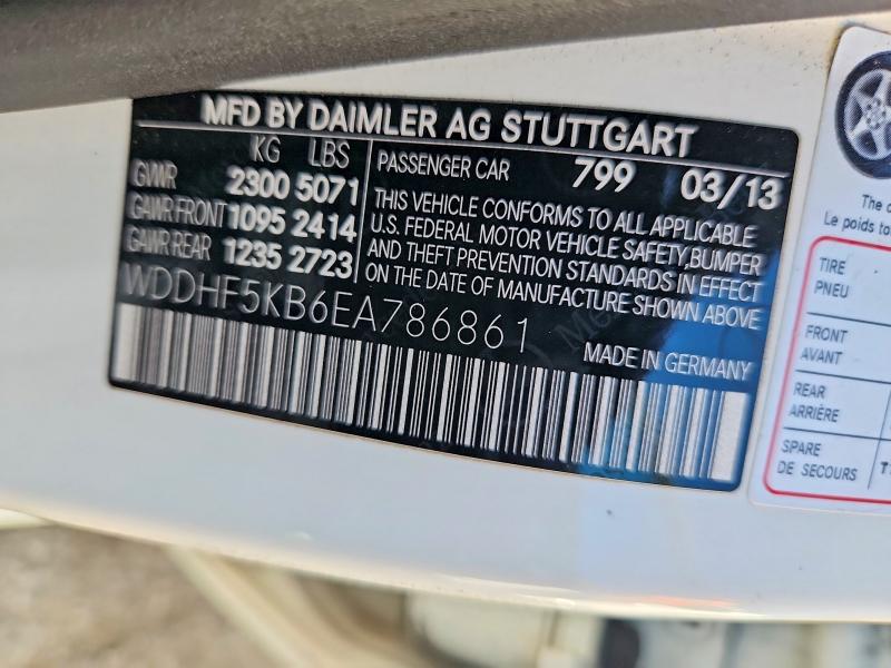 Продаж на аукціоні авто 2014 Mercedes-benz E, vin: WDDHF5KB6EA786861, номер лоту: 69798226