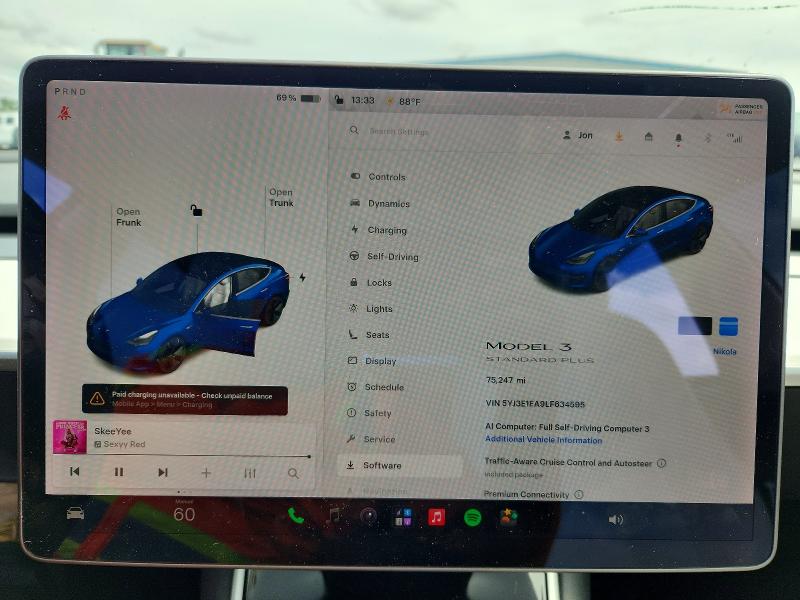 Продажа на аукционе авто 2020 Tesla Model 3, vin: 5YJ3E1EA9LF634595, номер лота: 70797586
