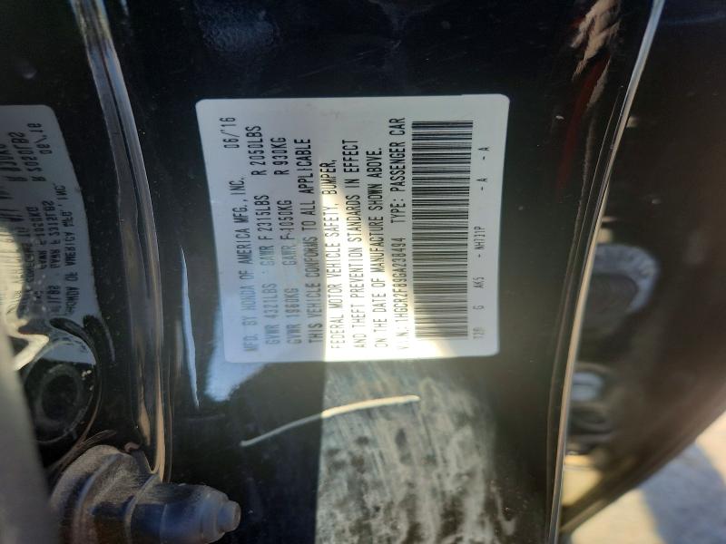 Продаж на аукціоні авто 2016 Honda Accord, vin: 1HGCR2F89GA238494, номер лоту: 69893756