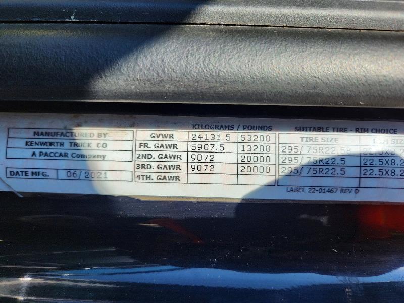 66486396 :رقم المزاد ، 1XKYDP9X3NJ100731 vin ، 2022 Kenworth Construction مزاد بيع
