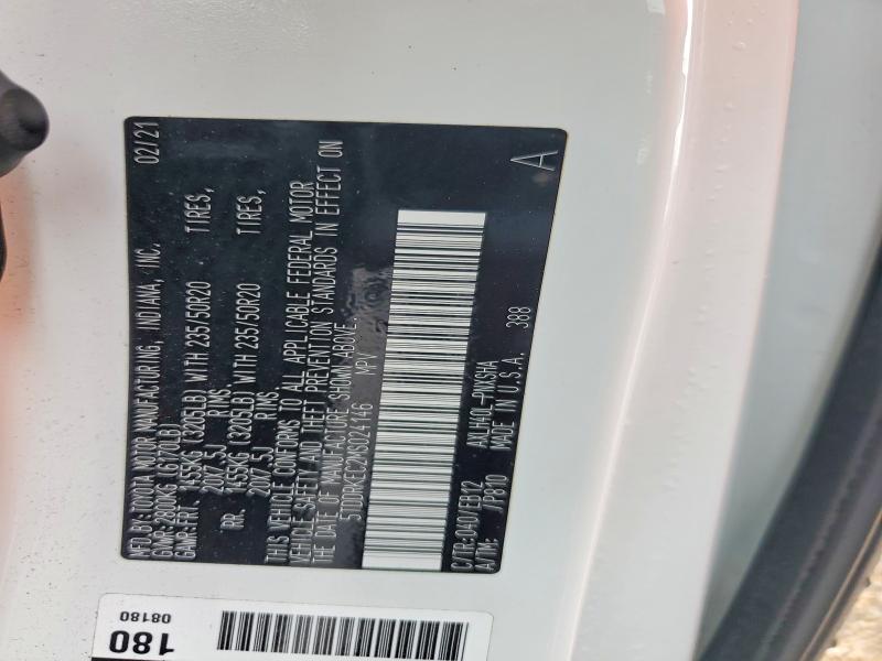 Aukcja sprzedaży 2021 Toyota Sienna, vin: 5TDDRKEC2MS024146, numer aukcji: 68983786