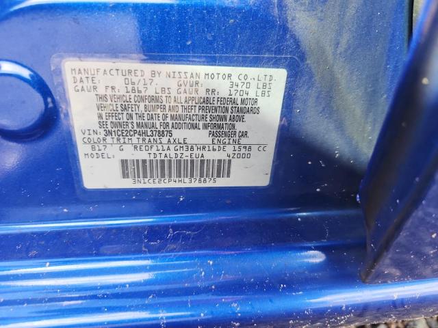 Aukcja sprzedaży 2017 Nissan Versa Note, vin: 3N1CE2CP4HL378875, numer aukcji: 69889336