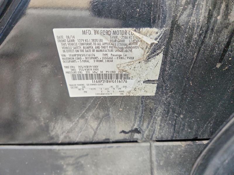 69920476 :رقم المزاد ، 1FAHP2F85FG116176 vin ، 2015 Ford Taurus مزاد بيع