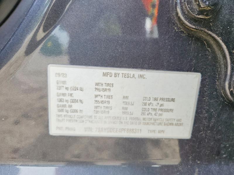 67099706 :رقم المزاد ، 7SAYGDEE4PF888311 vin ، 2023 Tesla Model Y مزاد بيع