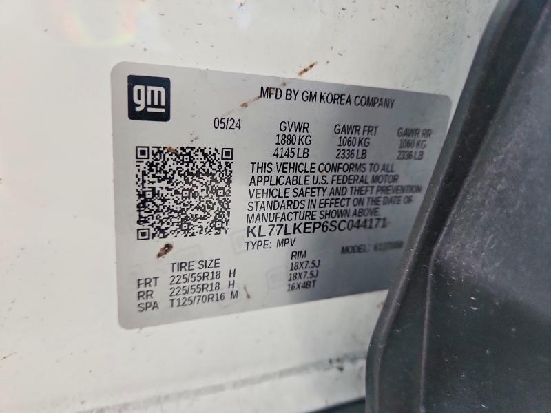 Продаж на аукціоні авто 2025 Chevrolet Trax, vin: KL77LKEP6SC044171, номер лоту: 67106146