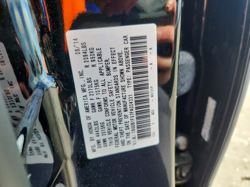 68325476 :رقم المزاد ، 19UUB1F57FA004331 vin ، 2015 Acura Tlx مزاد بيع