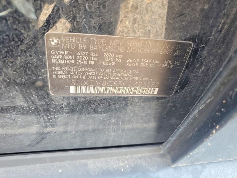 Продаж на аукціоні авто 2012 Bmw X5, vin: 5UXZV8C53CL423252, номер лоту: 68256686