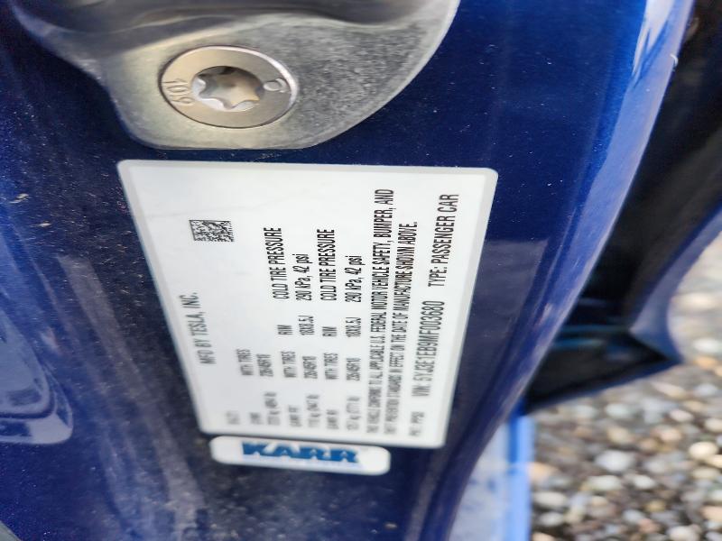 Auction sale of the 2021 Tesla Model 3, vin: 5YJ3E1EB9MF003680, lot number: 69615256