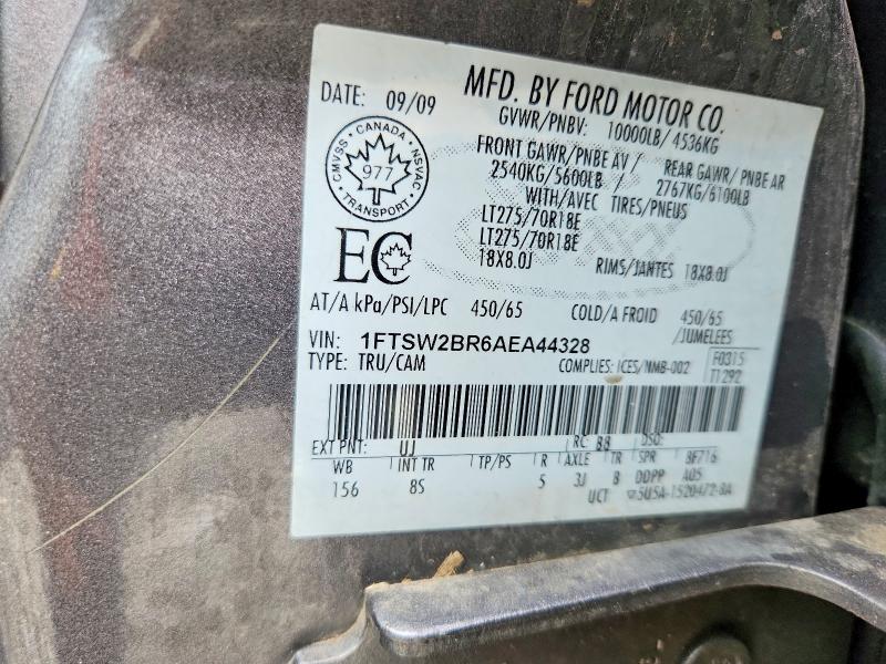 Aukcja sprzedaży 2010 Ford F-250, vin: 1FTSW2BR6AEA44328, numer aukcji: 69118356