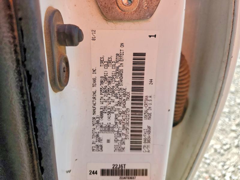 Aukcja sprzedaży 2012 Toyota Tundra, vin: 5TFUY5F10CX232729, numer aukcji: 67871146