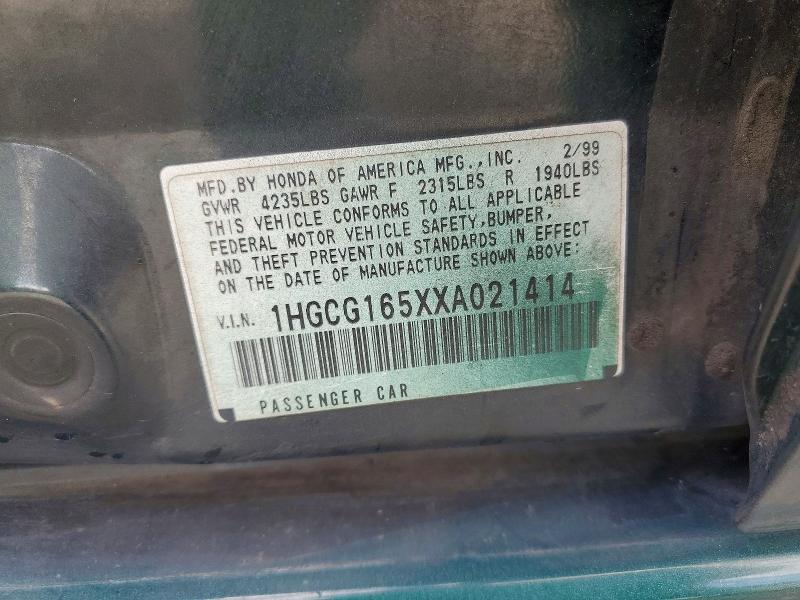 Продажа на аукционе авто 1999 Honda Accord, vin: 1HGCG165XXA021414, номер лота: 69986686