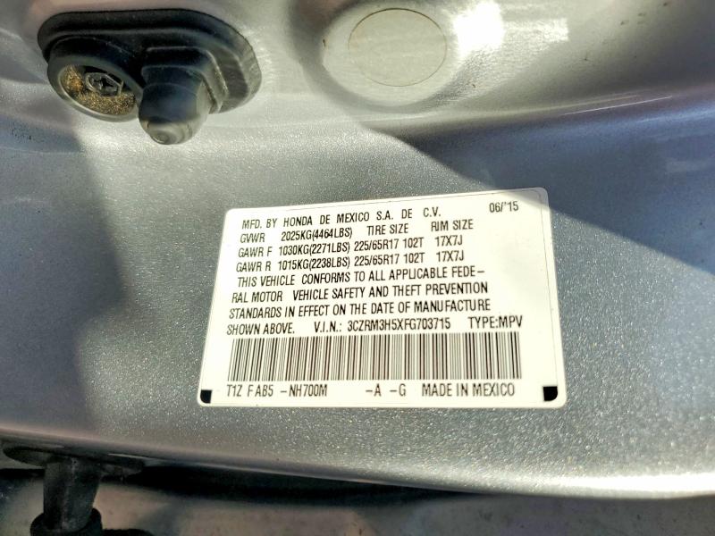 Aukcja sprzedaży 2015 Honda Cr-v, vin: 3CZRM3H5XFG703715, numer aukcji: 66863576