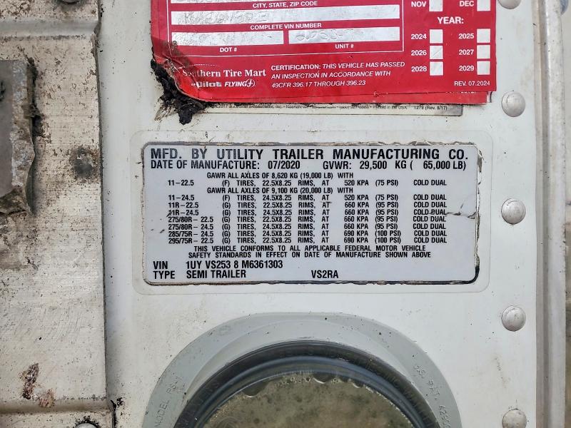 2021 Utility Trailer Trailer მანქანა იყიდება აუქციონზე, vin: 1UYVS2538M6361303, აუქციონის ნომერი: 68369556