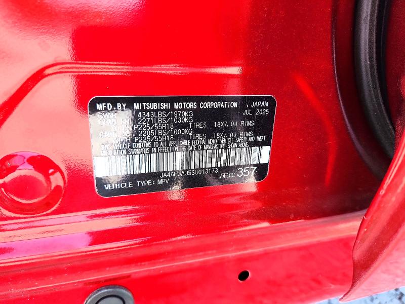 Продажа на аукционе авто 2025 Mitsubishi Outlander Sport, vin: JA4ARUAU5SU013173, номер лота: 69903586