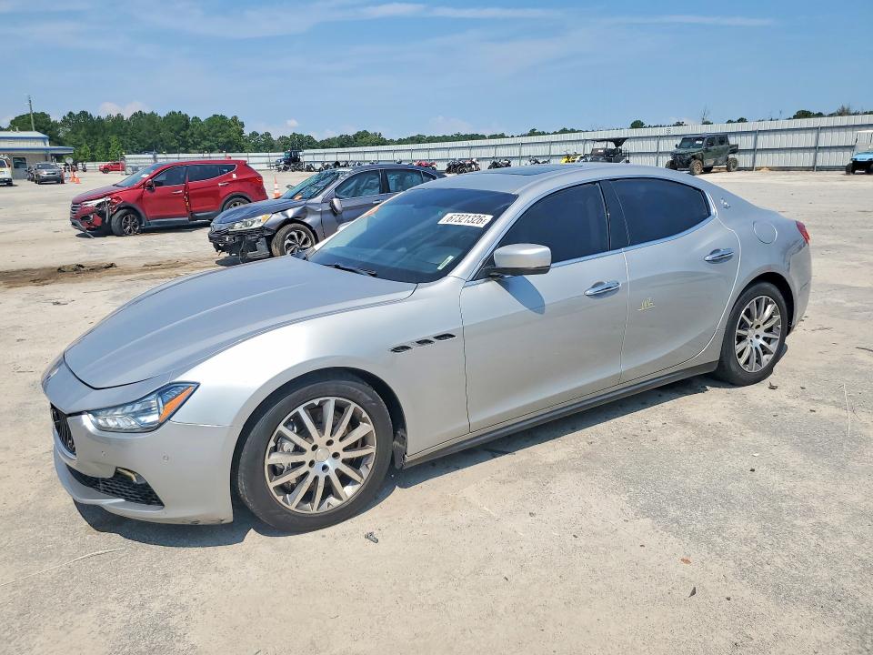 2014 Maserati Ghibli მანქანა იყიდება აუქციონზე, vin: ZAM57RTA3E1086508, აუქციონის ნომერი: 67321326