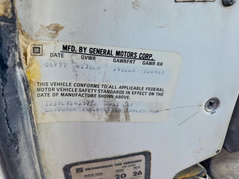 68234526 :رقم المزاد ، 1Z37L7S435772 vin ، 1977 Chevrolet Corvette مزاد بيع