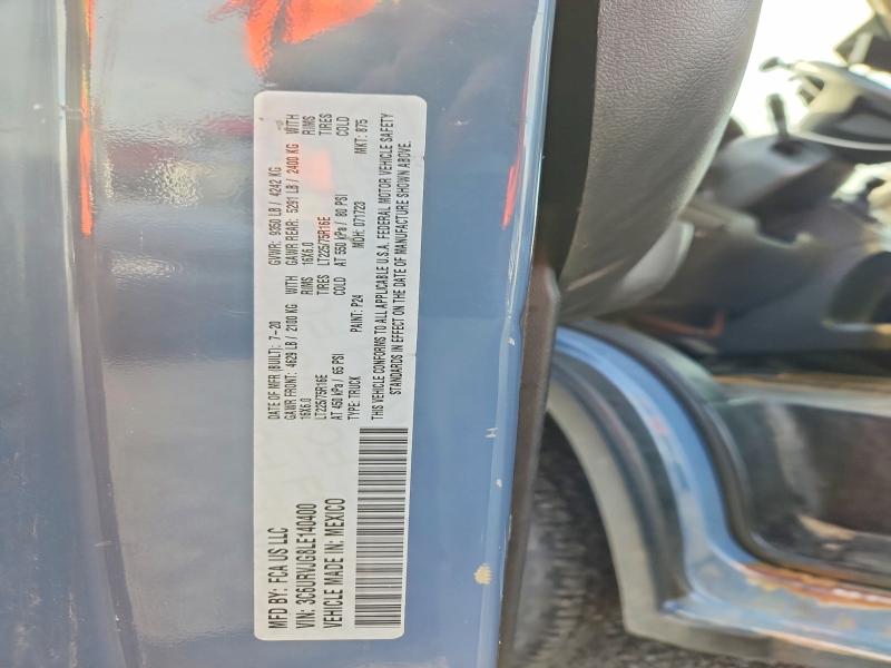 2020 Ram Promaster 3500 მანქანა იყიდება აუქციონზე, vin: 3C6URVJG8LE140400, აუქციონის ნომერი: 69054106