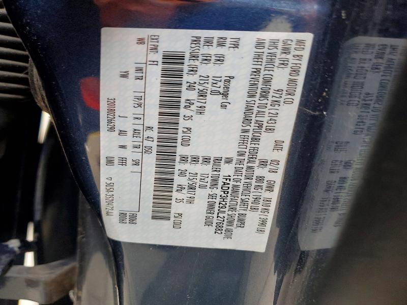 69774076 :رقم المزاد ، 1FADP3H29JL276882 vin ، 2018 Ford Focus مزاد بيع