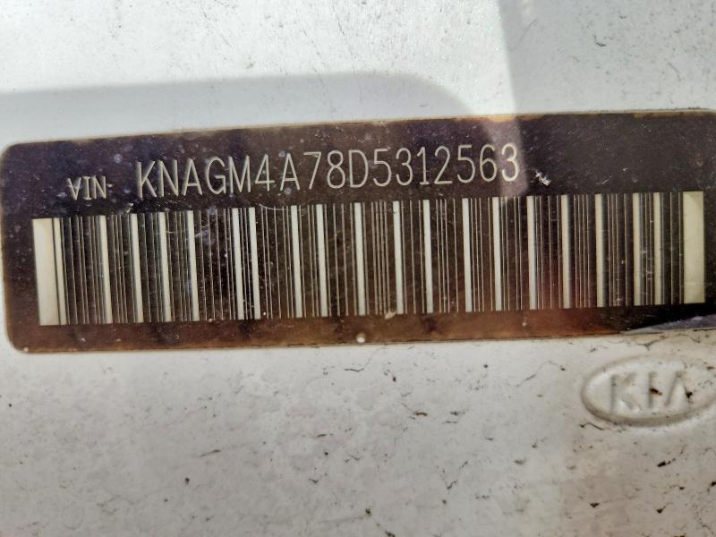 68745366 :رقم المزاد ، KNAGM4A78D5312563 vin ، 2013 Kia Optima مزاد بيع