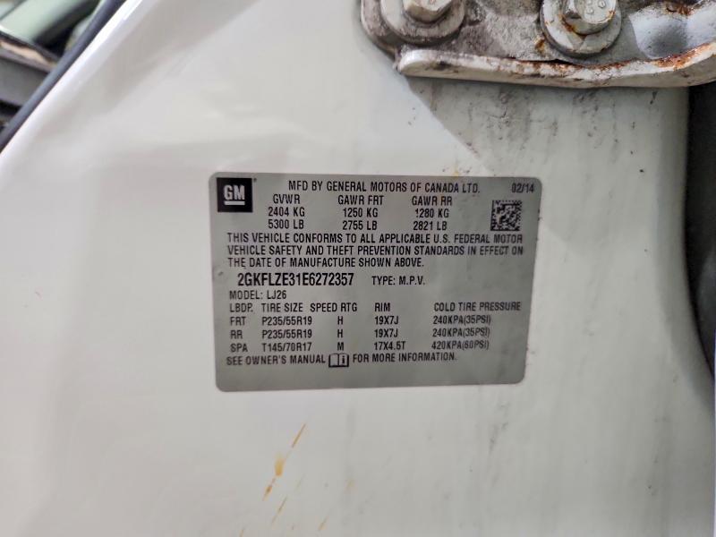 Aukcja sprzedaży 2014 Gmc Terrain, vin: 2GKFLZE31E6272357, numer aukcji: 69348016
