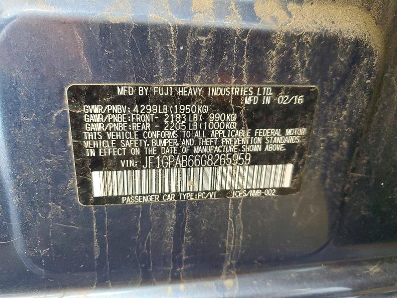 Продажа на аукционе авто 2016 Subaru Impreza, vin: JF1GPAB66G8265959, номер лота: 70207386