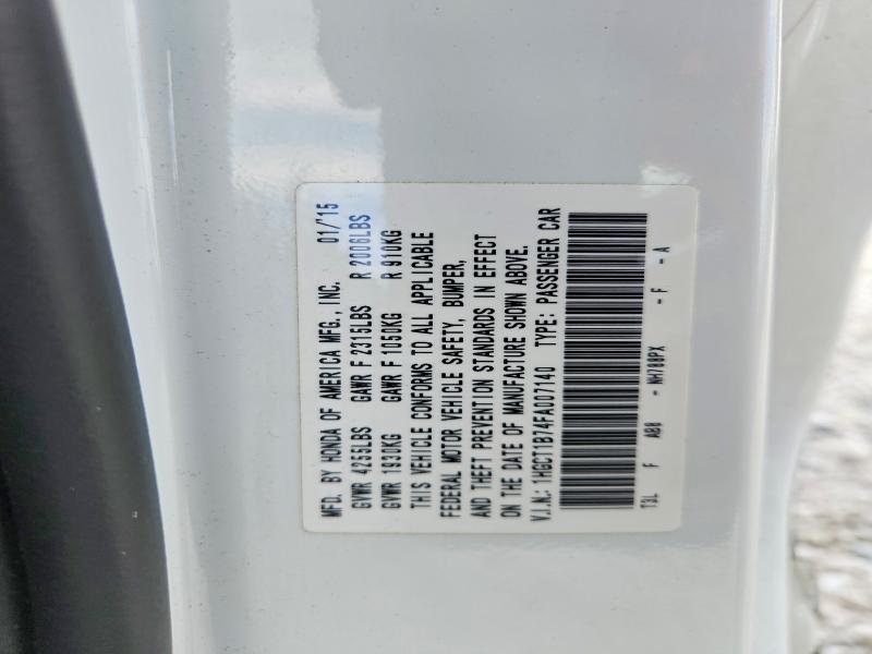Продаж на аукціоні авто 2015 Honda Accord, vin: 1HGCT1B74FA007140, номер лоту: 70146306