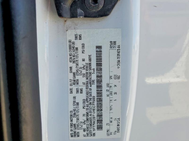 Aukcja sprzedaży 2017 Ford F250, vin: 1FT7W2BT1HEC77559, numer aukcji: 67895816