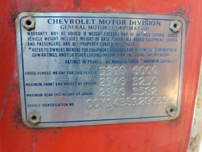 Продажа на аукционе авто 1973 Chevrolet C10, vin: CCY143S128059, номер лота: 70533866